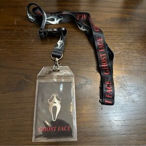 NEW Scream Ghost Face Lanyard Card Holder Horror Halloween Slasher